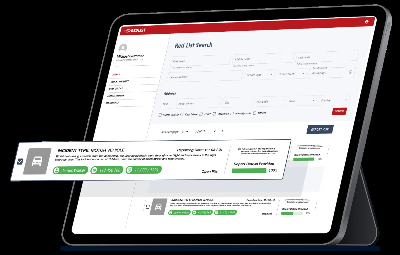 RED List platform